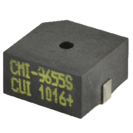 Same Sky 80dB SMD Internal Magnetic Buzzer, 4V dc Min, 7V dc Max [CMI-9655S-SMT-TR]; 259-6217