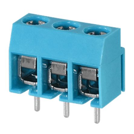 Same Sky PCB Terminal Block, 2-Contact, 5mm Pitch, PCB Mount [TB003-500-P02BE]; 259-6740