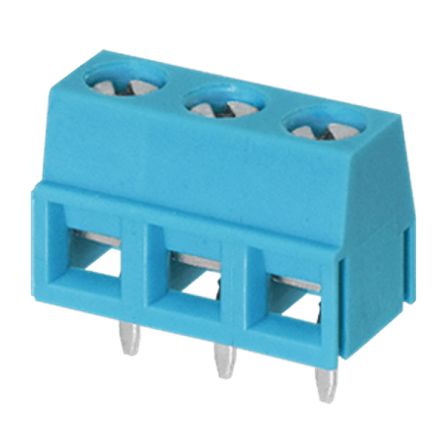 Same Sky PCB Terminal Block, 3-Contact, 5.08mm Pitch, Screw Mount [TB006-508-03BE]; 259-6747