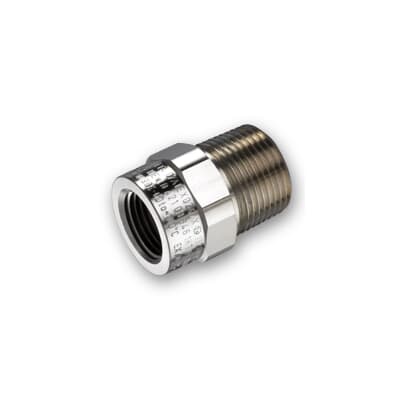 Thomas & Betts Enlarger, Hose Adapter, 20mm Nominal Size, M20, Nickel Plated Brass, Metallic [7TCA297130R0265]; 259-9979