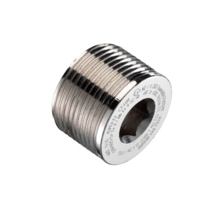 Thomas & Betts Stopping Plug, M20, Nickel Plated Brass, Threaded [7TCA297140R0094]; 259-9992