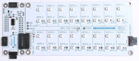 Infineon TLD700216LITEKITTOBO1, TLD700216LITEKITTOBO1 LED Controller Evaluation Board for TLD7002-16LITE_KIT for [TLD700216LITEKITTOBO1]; 260-1163