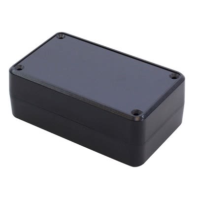 Hammond ABS, Plastic Enclosure, 1.57 x 4.13 x 1.57in [RL6065BK]; 260-2161