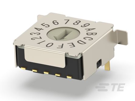 TE Connectivity 16 Way Surface Mount DIP Switch 16P, Screwdriver Actuator [MRSSH4DG16SMGWTR]; 260-2210