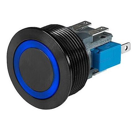 Schurter MSM illuminated Series Illuminated Push Button Switch, Momentary, Panel Mount, SPDT, RGB LED, 30V dc, IP40 [3-137-094]; 260-7106