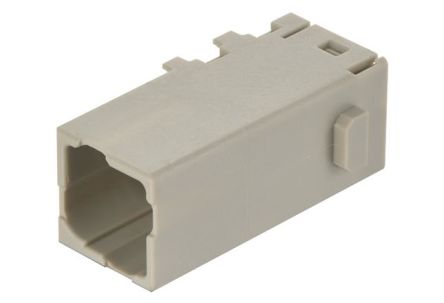 HARTING Crimp Connector Cube, 4 Way, 16A, Male, Han-Modular, Han-Domino, Cable Mount, 400 V [09149041001]; 260-7149