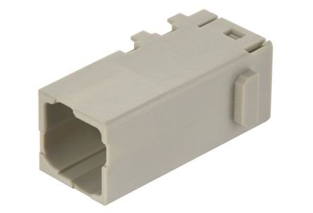 HARTING Crimp Connector Cube, 4 Way, 16A, Male, Han-Modular, Han-Domino, Cable Mount, 400 V [09149042001]; 260-7153