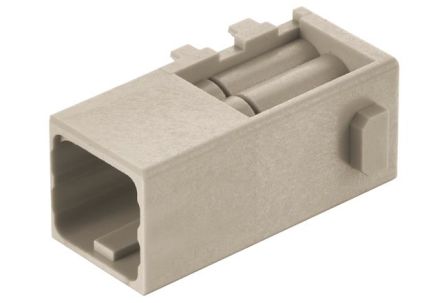 HARTING Crimp Connector Cube, 6 Way, 10A, Male, Han-Modular, Han-Domino, Cable Mount, 250 V [09149061001]; 260-7156