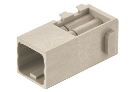 HARTING Crimp Connector Cube, 6 Way, 10A, Male, Han-Modular, Han-Domino, Cable Mount, 250 V [09149062001]; 260-7162
