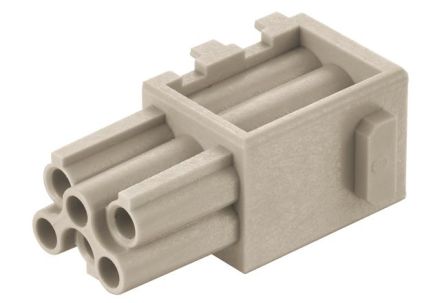 HARTING Crimp Connector Cube, 6 Way, 10A, Female, Han-Modular, Han-Domino, Cable Mount, 250 V [09149062101]; 260-7165