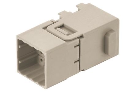 HARTING Crimp Connector Cube, 6 Way, 16A, Male, Han-Modular, Han-Domino, Cable Mount, 32 V [09149162001]; 260-7172