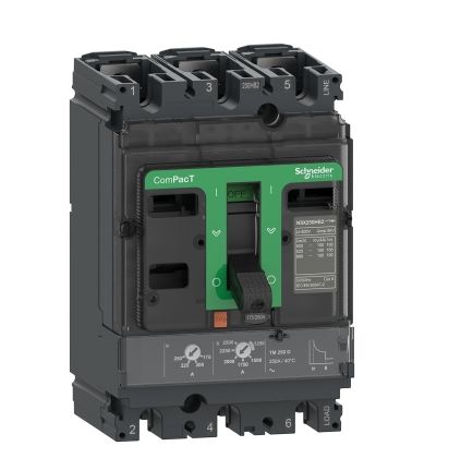 Schneider Electric, ComPacT MCCB 3P 100A, Fixed Mount [C10V3TM100]; 260-7469