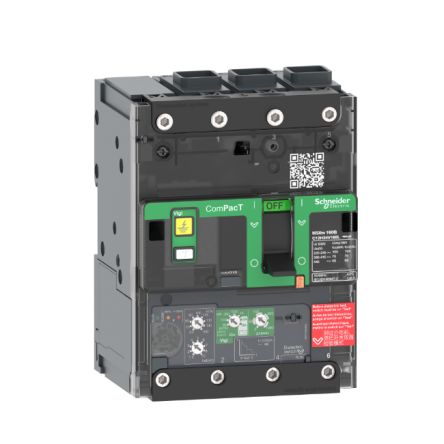 Schneider Electric, ComPacT MCCB 3P 100A, Fixed Mount [C11B34V100L]; 260-7520