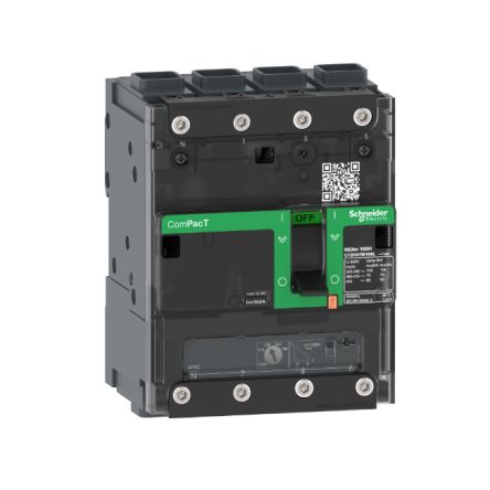 Schneider Electric, ComPacT MCCB 4P 125A, Fixed Mount [C12E4TM125L]; 260-7685