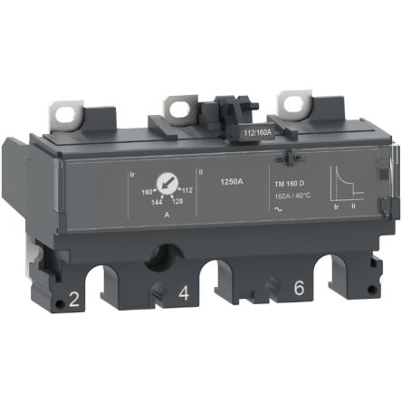 Schneider Electric ComPacT New Generation Trip Unit for use with ComPacT NSX160/250 Circuit Breakers [C163TM125]; 260-7715