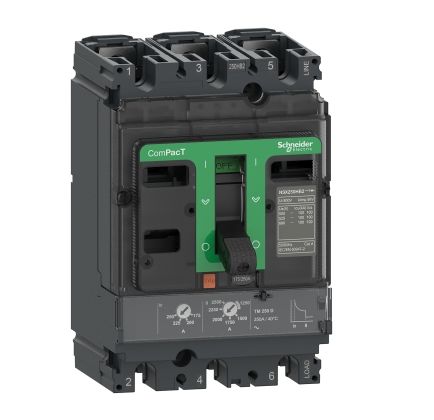 Schneider Electric, ComPacT New Generation MCCB 3P 80A, Fixed Mount [C16F3TM080]; 260-7758