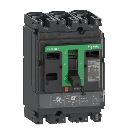 Schneider Electric, ComPacT New Generation MCCB 3P 125A, Fixed Mount [C16H3TM125]; 260-7783