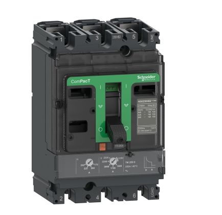 Schneider Electric, ComPacT New Generation MCCB 3P 160A, Fixed Mount [C16H3TM160]; 260-7784