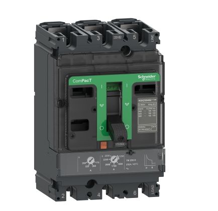 Schneider Electric, ComPacT New Generation MCCB 3P 160A, Fixed Mount [C16N3TM160]; 260-7807