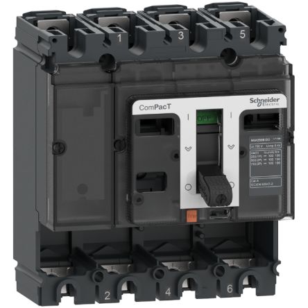 Schneider Electric, ComPacT New Generation MCCB 4P 160A, Fixed Mount [C16S4D]; 260-7821