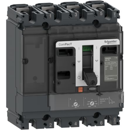 Schneider Electric, ComPacT MCCB 4P 200A, Fixed Mount [C25F4TM200D1]; 260-7900