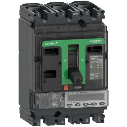 Schneider Electric, ComPacT MCCB 3P 250A, Fixed Mount [C25R35E250]; 260-7964