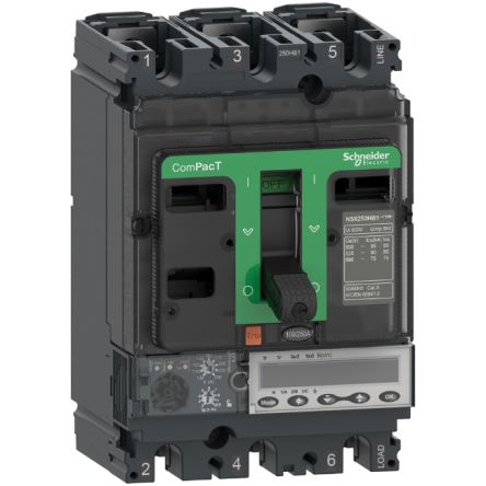 Schneider Electric, ComPacT MCCB 3P 100A, Fixed Mount [C25R36E100]; 260-7965