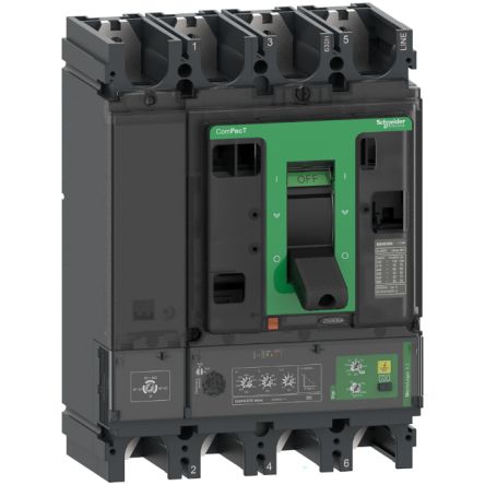 Schneider Electric, ComPacT MCCB 4P 400A, Fixed Mount [C40N44V400]; 260-8131