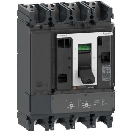 Schneider Electric, ComPacT MCCB 4P 500A, Fixed Mount [C63S4TM500D]; 260-8244