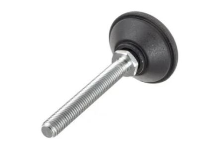 Nu-Tech Engineering M8 PA Reinforced Nylon Levelling Adjustable Foot, 450kg Static Load Capacity [A040/004]; 260-8437