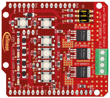 Infineon Switch Shield Evaluation Board Development Board SHIELDBTF3050TETOBO1 [SHIELDBTF3050TETOBO1]; 260-8622