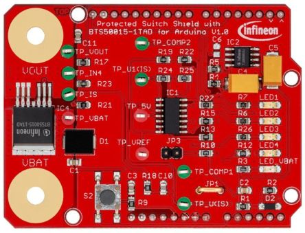 Infineon Evaluation Kit Microcontroller Evaluation Board SHIELDBTS500151TADTOBO1 [SHIELDBTS500151TADTOBO1]; 260-8623