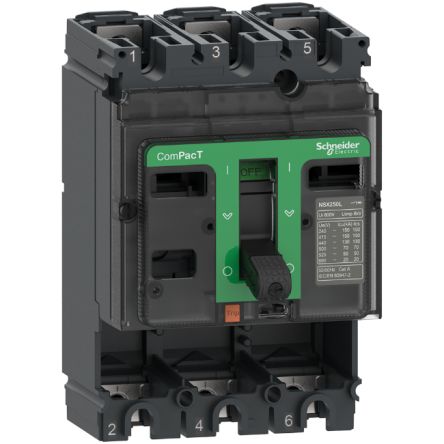 Schneider Electric, ComPacT MCCB 3P 100A, Fixed Mount [C10B3]; 260-9396
