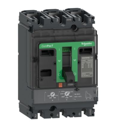 Schneider Electric, ComPacT MCCB 3P 16A, Fixed Mount [C10B3TM016]; 260-9401