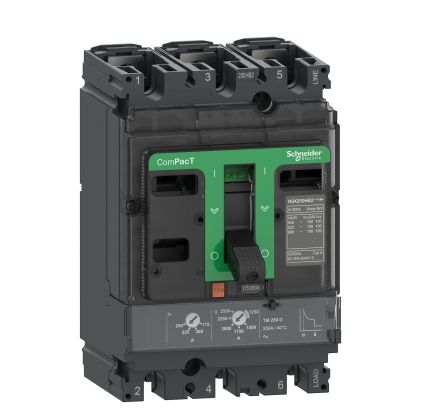 Schneider Electric, ComPacT MCCB 3P 40A, Fixed Mount [C10F3TM040]; 260-9432