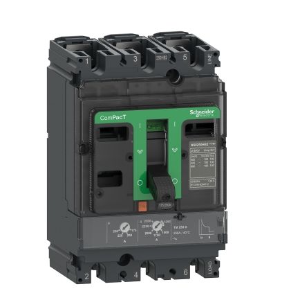 Schneider Electric, ComPacT MCCB 3P 80A, Fixed Mount [C10N3TM080]; 260-9500