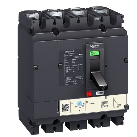 Schneider Electric - Easy Series, EasyPact CVS Circuit breaker 4P 25A, Breaking Capacity 25kA [LV510311]; 260-9720