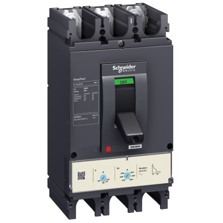 Schneider Electric - Easy Series, EasyPact CVS Circuit breaker 3P 400A, Breaking Capacity 36kA, Fixed Mount [LV540306]; 260-9781