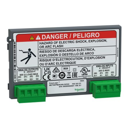 Schneider Electric - Easy Series EasyLogic PM2X30 Series Input/Output Module [METSEPM2KANLGIO22]; 260-9825