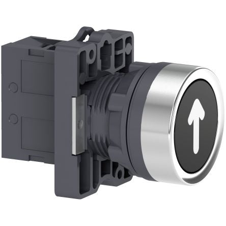Schneider Electric - Easy Series XA2 Series Illuminated Push Button Switch, NO, 1 NO Slow-break, Black LED, 240V, IP65 [XA2EA3351]; 260-9832
