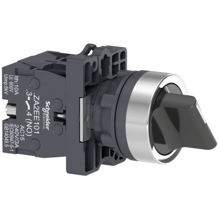 Schneider Electric - Easy Series Selector Switch - (2NO) 22mm Cutout Diameter, Illuminated 3 Positions [XA2ED53]; 260-9848