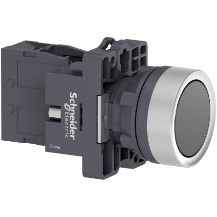 Schneider Electric - Easy Series XA2 Series Illuminated Push Button Switch, NO, 1 NO Slow-break, Black LED, 240V, IP65 [XA2EH021]; 260-9856