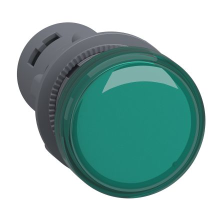 Schneider Electric - Easy Series, XA2, Panel Mount Green LED Pilot Light, 22mm Cutout, IP65, Round, 220V [XA2EVMD3LC]; 260-9925