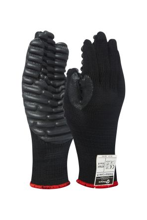 Polyco Healthline Tremor-Low Black Anti-Vibration Work Gloves [876X]; 261-0012