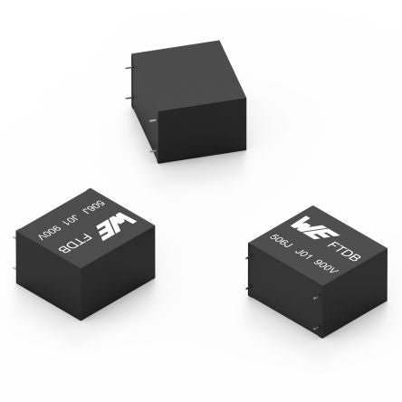 Wurth Elektronik WCAP-FTDB Film Capacitor, 1.2kV dc, 5%, 25μF, Through Hole [890744428006CS]; 261-0179