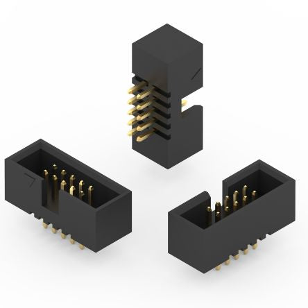 Wurth Elektronik WR-BHD Series Straight Surface PCB Header, 10 Contact(s), 1.27 mm Pitch, 2 Row(s), Shrouded [62701021621]; 261-3054