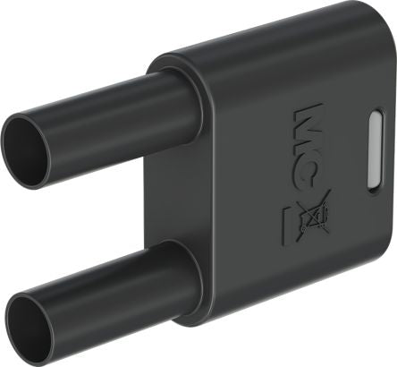 Staubli Black Plug Test Plug, 32A, 1kV, Nickel Plating [66.4010-21]; 261-3892