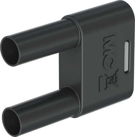 Staubli Black Plug 4 mm Test Plug & Socket, 32A, 1kV, Nickel Plating [66.4012-21]; 261-3893