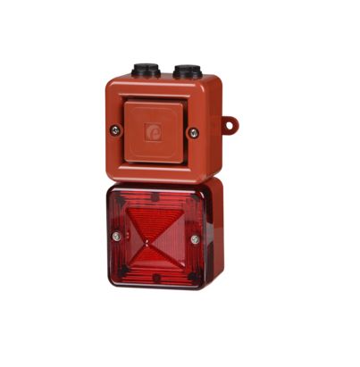 e2s SONFL1X Series Red Sounder Beacon, 24 V dc, IP66, Back Box with Mounting Lugs – 2 x M20, 101 → 103dB at 1 [SONFL1XDC024MA0A1R/R]; 261-4174