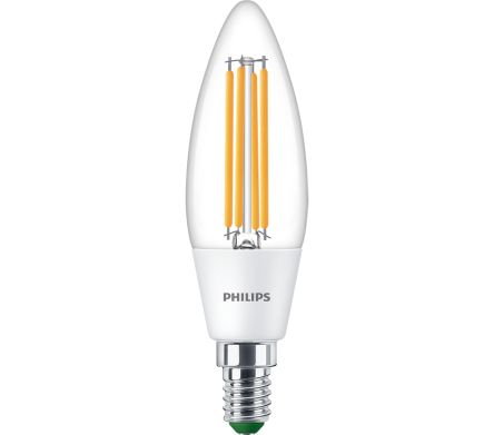 Philips MAS E14 GLS LED Candle Bulb 2.3 W(40W), 3000K, White, B35 shape [929003480802]; 261-4548